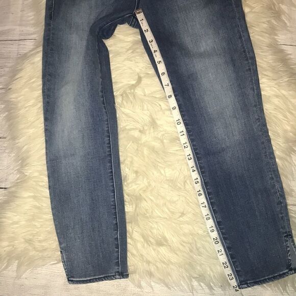 Parker Smith Denim Cropped Jeans Ankle Slit - Picture 5 of 8